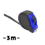 Flexómetro de 3 Metros Stamina Rivet 0105