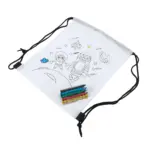 Mochila Saco para Colorear con 5 Ceras de Colores Stamina Turcaz 7530 Niño