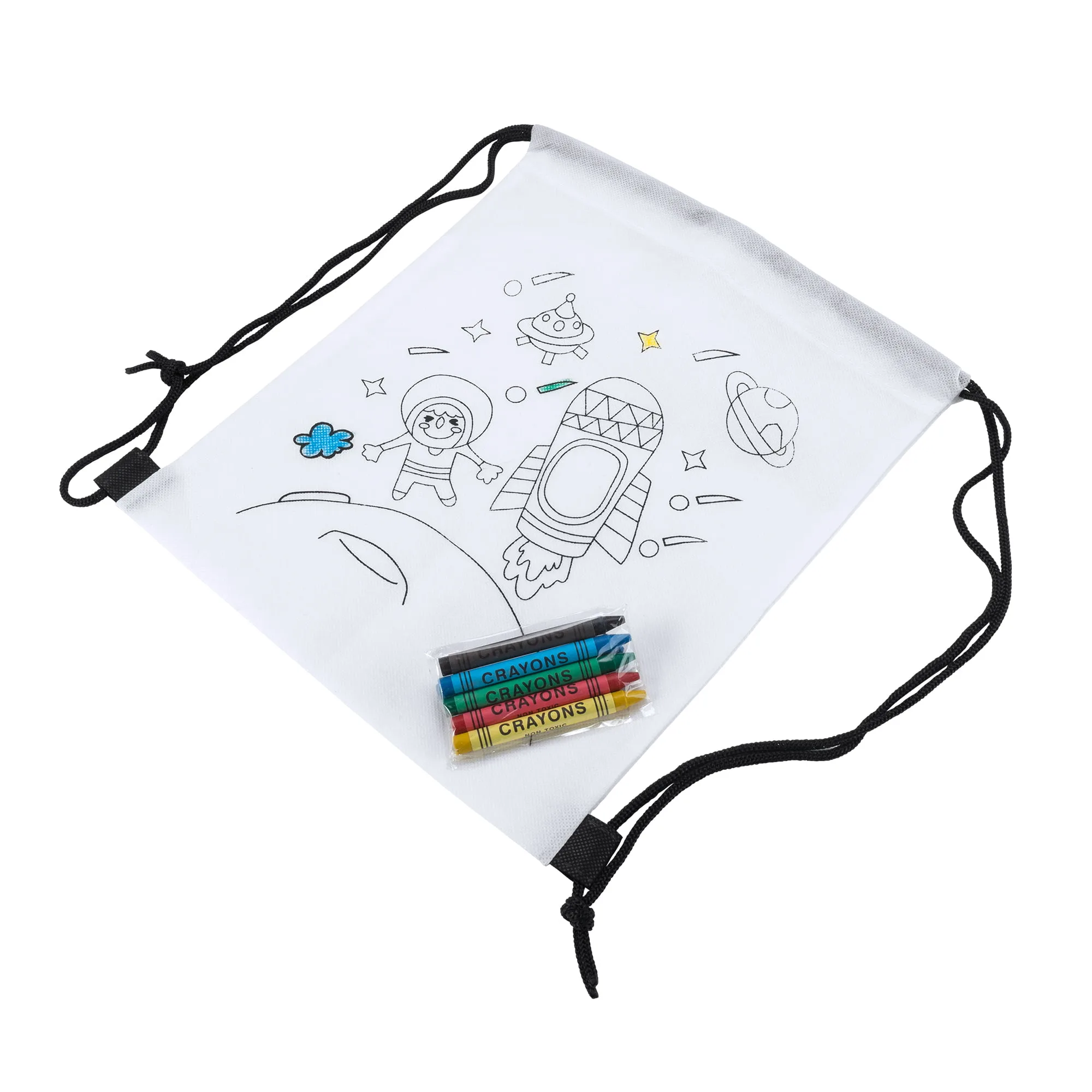 Mochila Saco para Colorear con 5 Ceras de Colores Stamina Turcaz 7530 Niño - Imagen 1