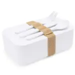 *OUTLET* Fiambrera con Tenedor, Cuchara y Cuchillo Stamina Yobo 4065