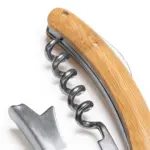 Sacacorchos de Acero Inoxidable y Bambú Stamina Rical 1189 - Imagen 2