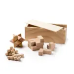 Set de 3 Juegos de Habilidad Realizado en Madera Natural Stamina Rocks 1009